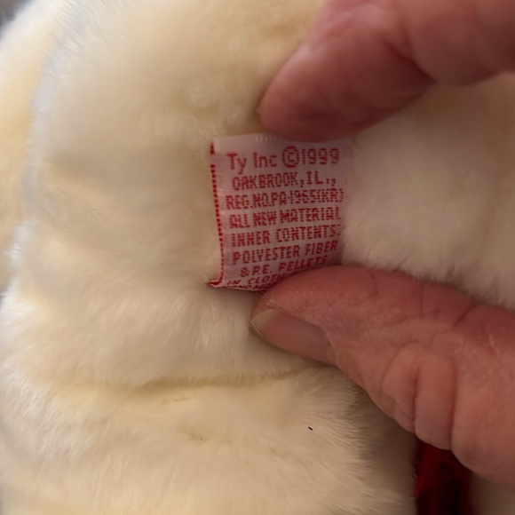 TY 1999 CHRISTMAS SNOWBOY BEANIE BABIE BUDDIE CUTE CUDDLIE & CLEAN - Picture 5 of 5